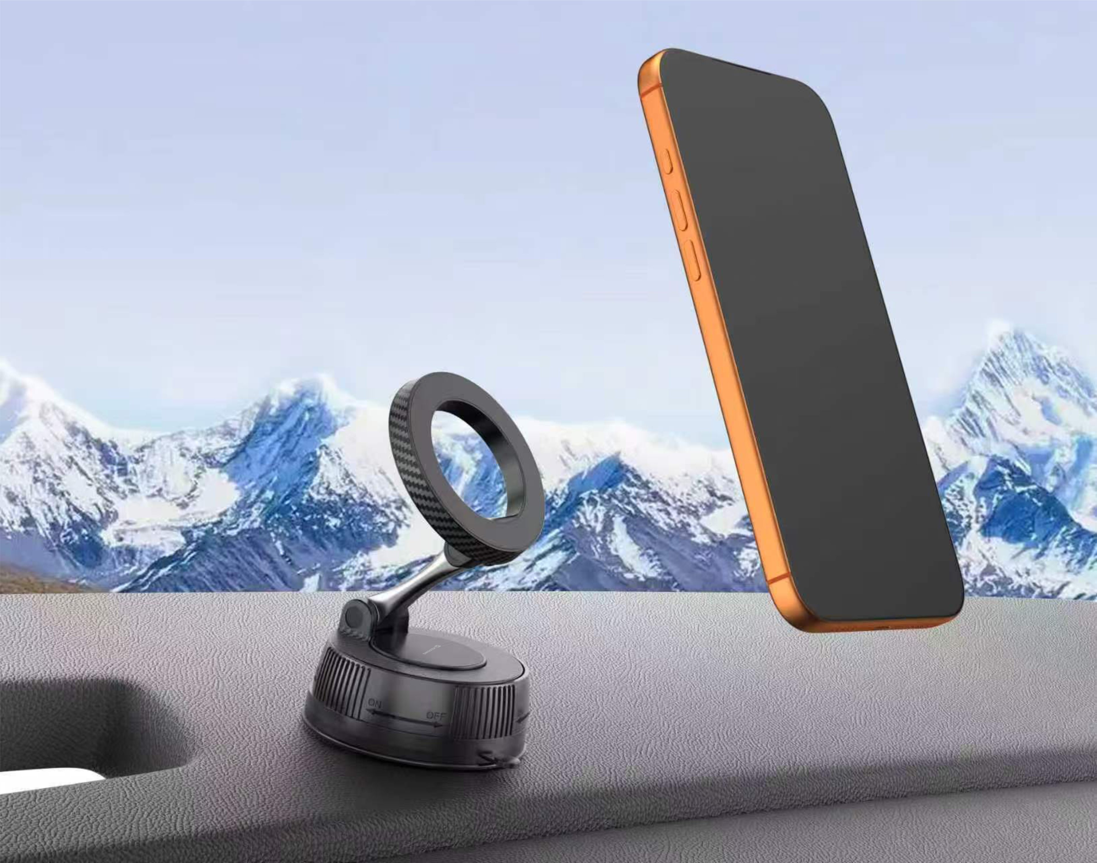 Magnetický držák mobilu do auta SWISSTEN S-GRIP MagLock (kompatibilní s MagSafe), 49616