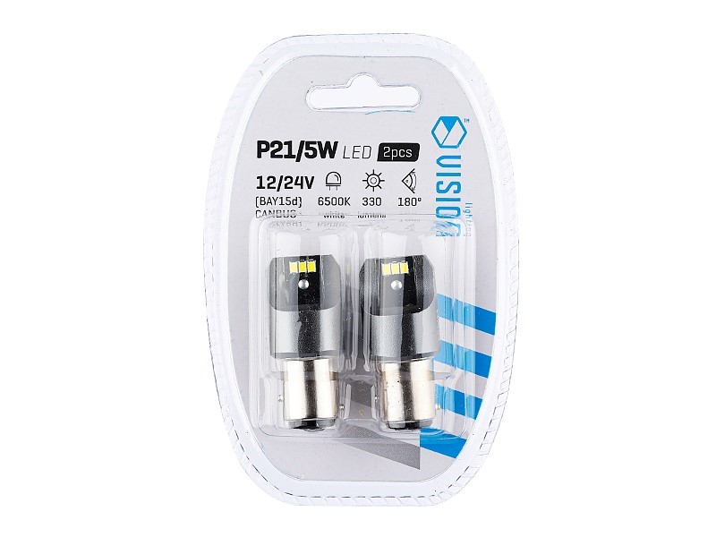 Žárovka LED 12/24V P21/5 6x3020 SMD LED, nonpolar, CAN-BUS, bílá, 58333