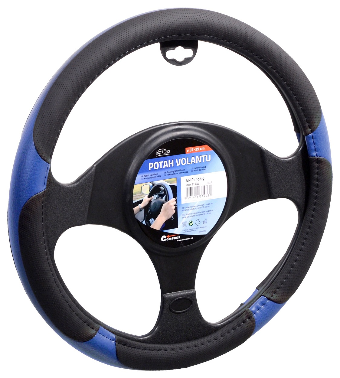 Potah volantu GRIP modrý, 31403