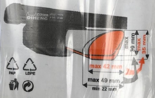 Střešní nosič DIHENG - příčník 120cm - zamykací