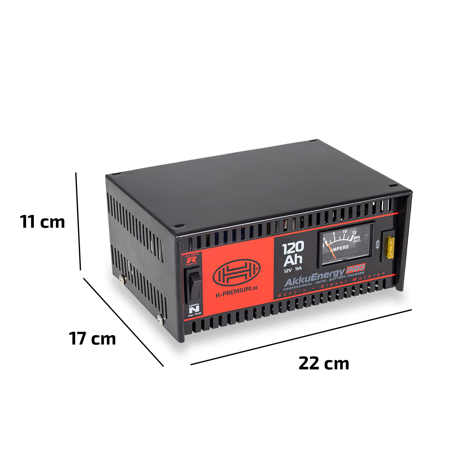 Nabíječka autobaterií HEYNER 11Amp 18-120Ah 12V, 931100