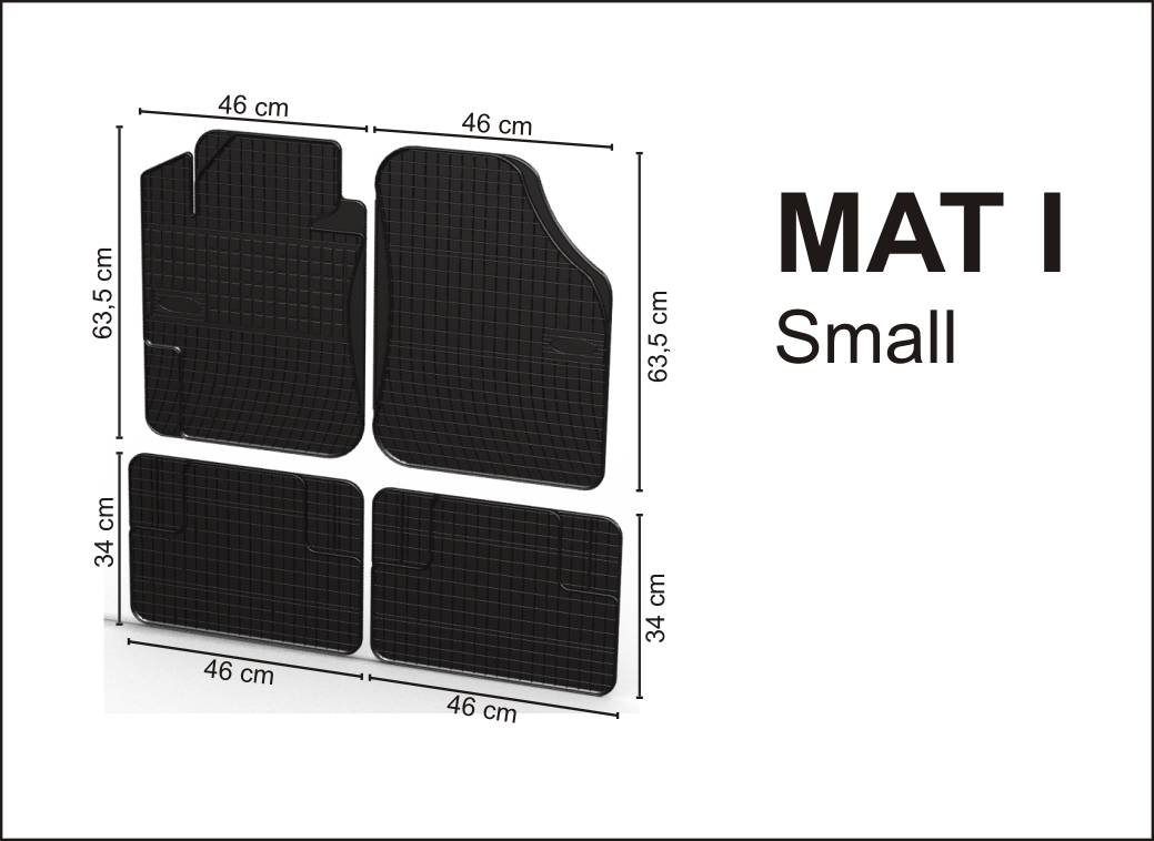 Gumové rohože univerzální - MAT I