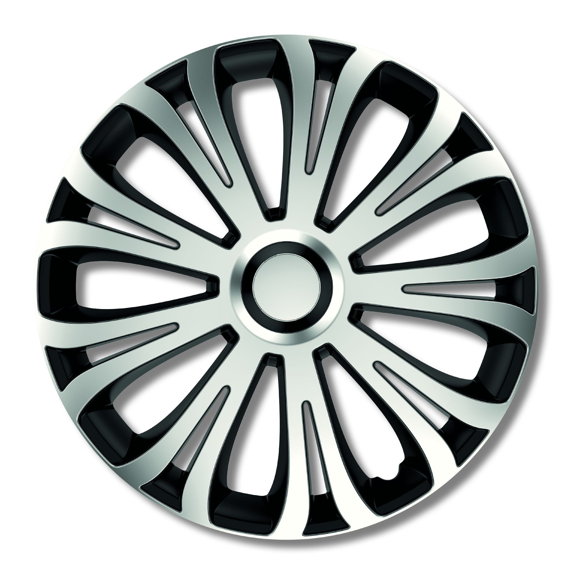 Poklice na kola, kryty kol 15" AVERA SILVER BLACK