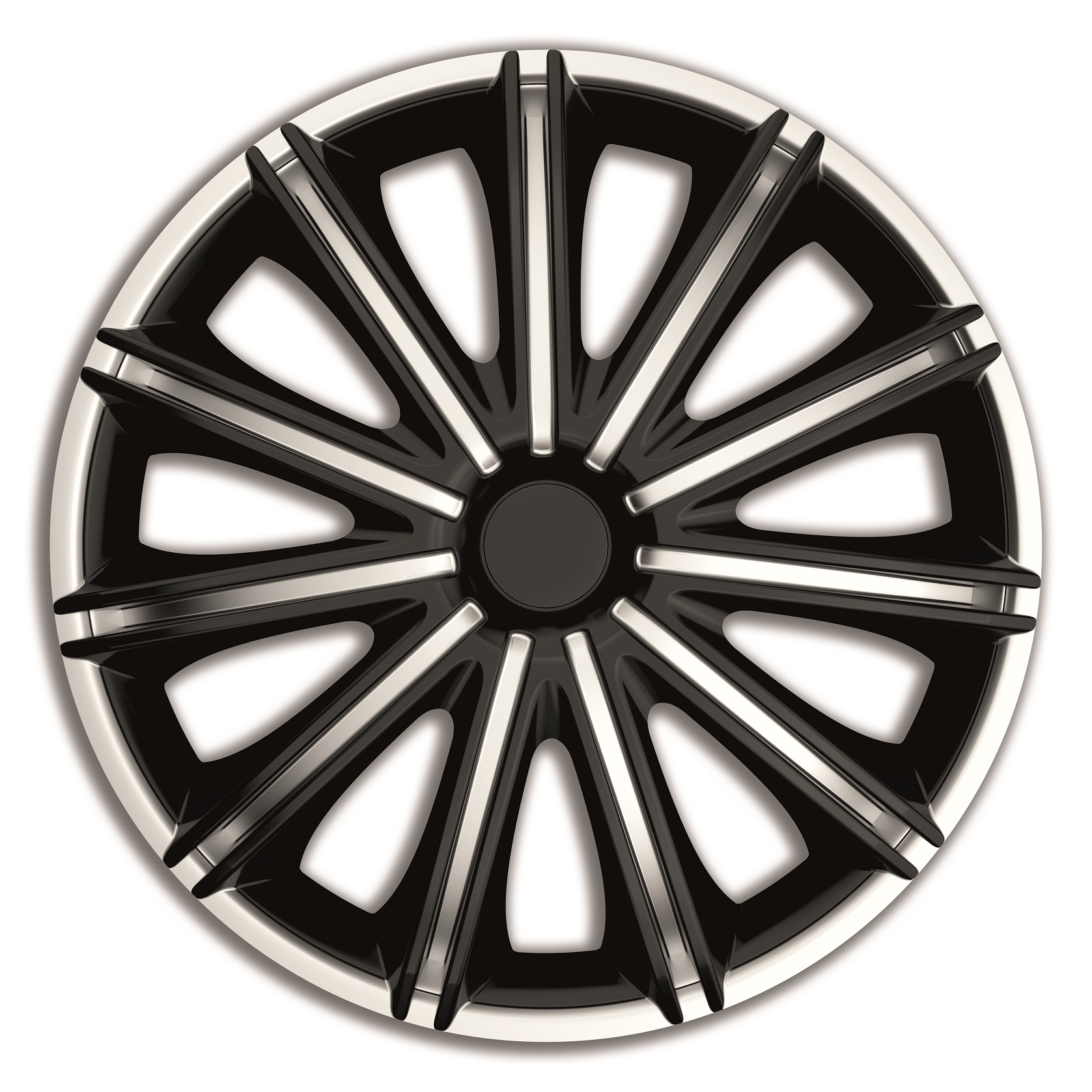 Poklice 15" NERO SILVER BLACK