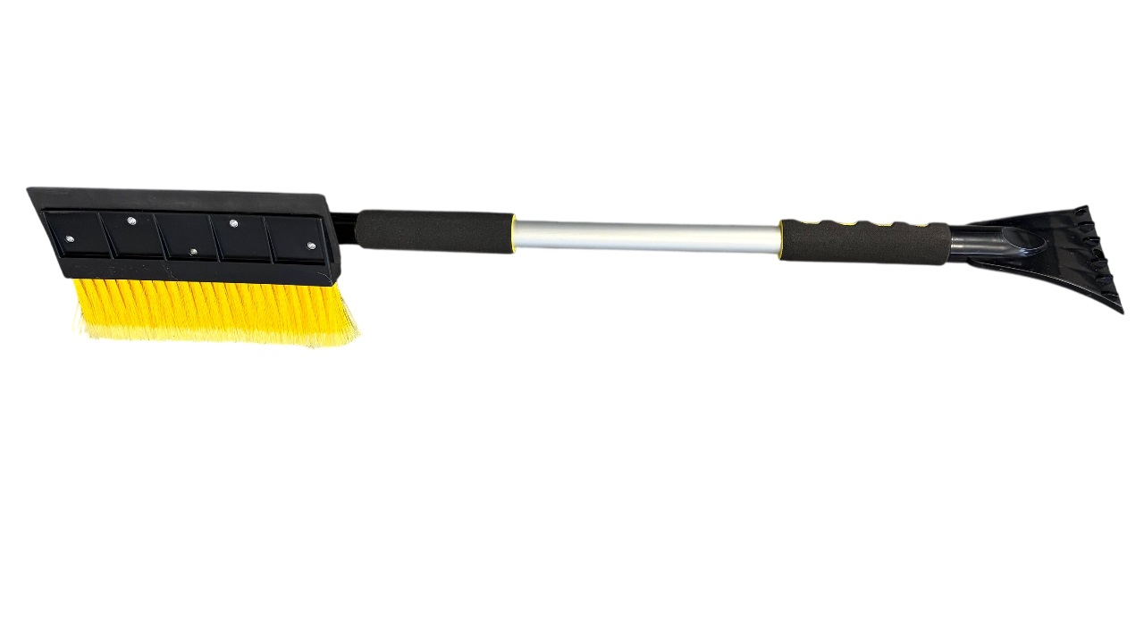 Smetáček se stěrkou a škrabkou teleskopický 74-119cm, skládací, šíře stěrky 23cm, SB-02