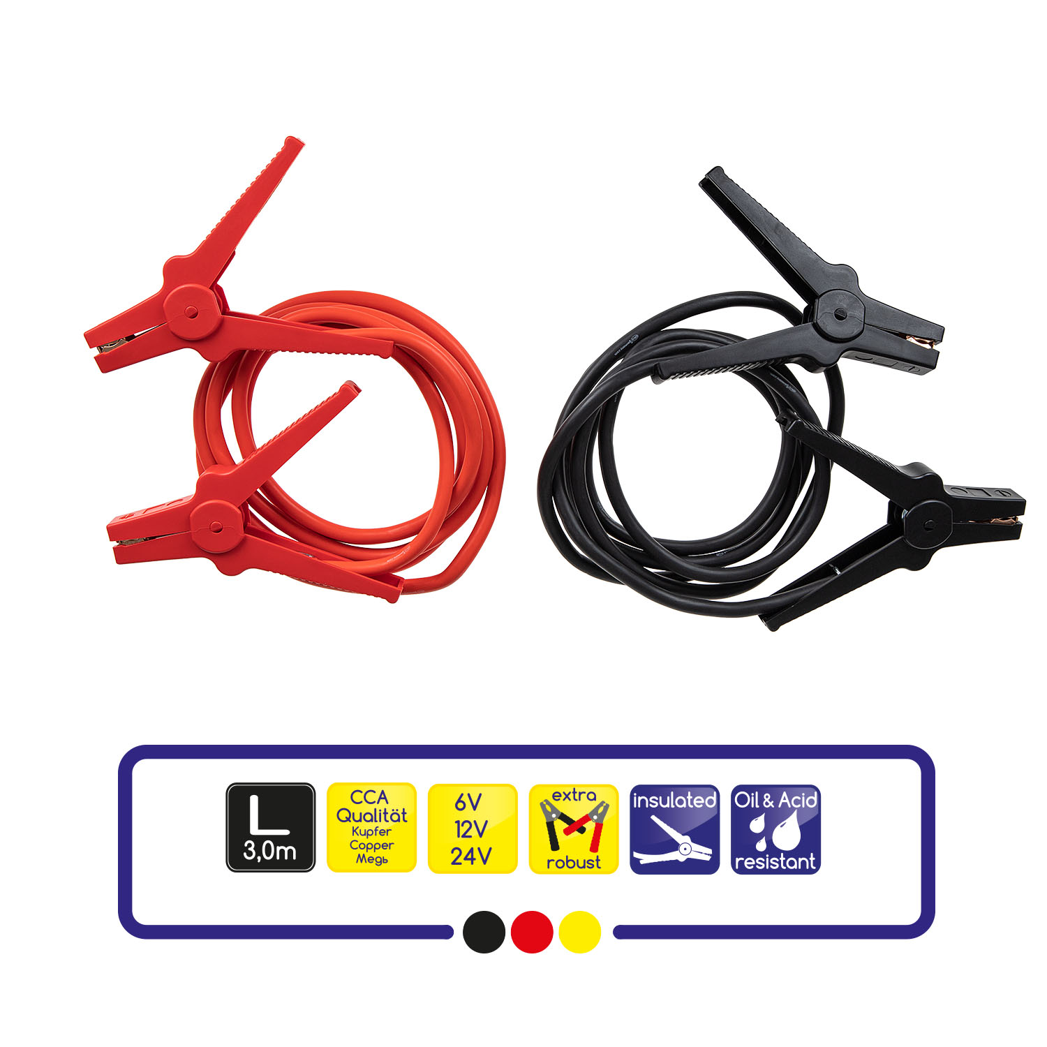 Startovací kabely 400A 3m Alca, 404410