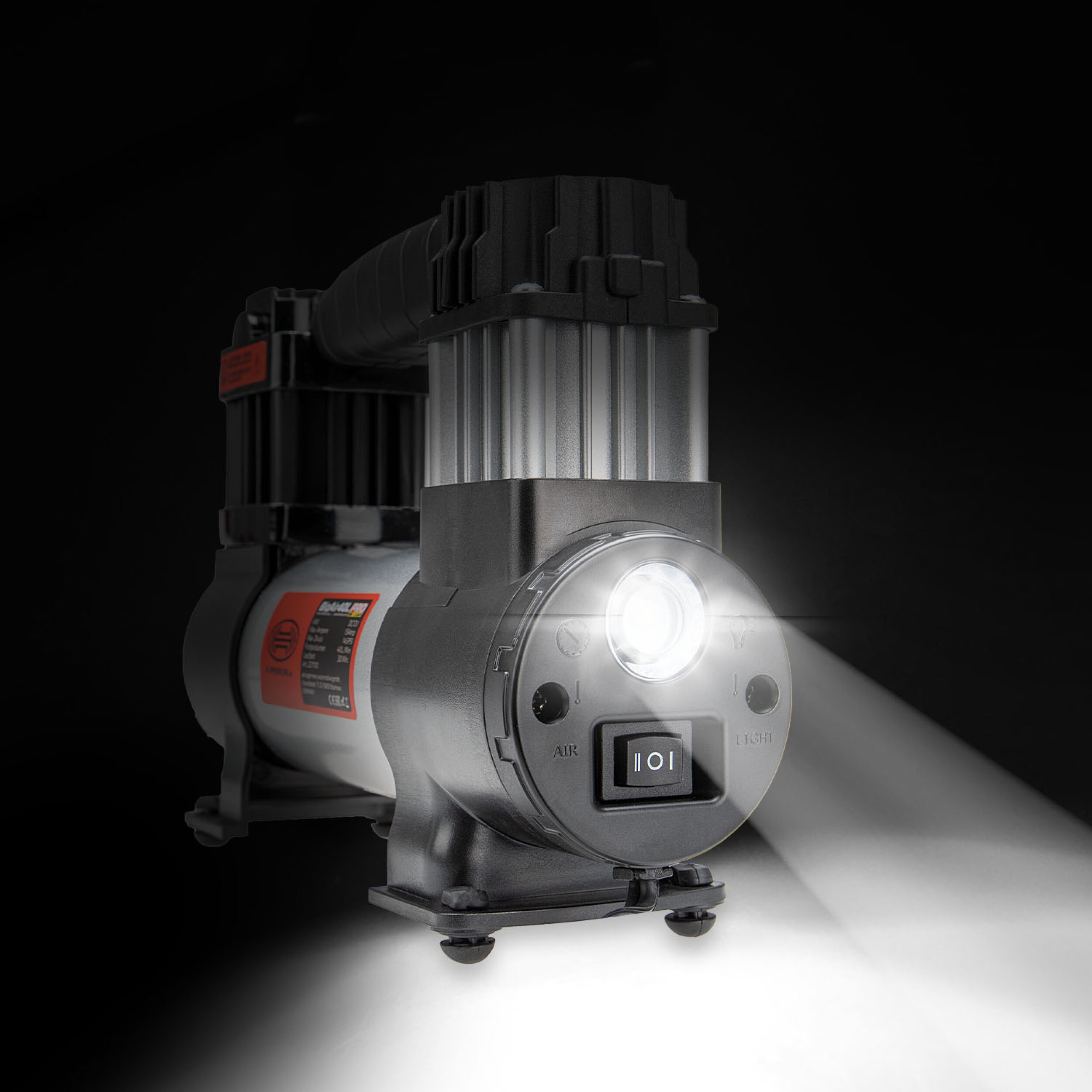 Kompresor 12V BigAir 9 BAR, 40l/min proudění vzduchu, s osvětlením, 237100