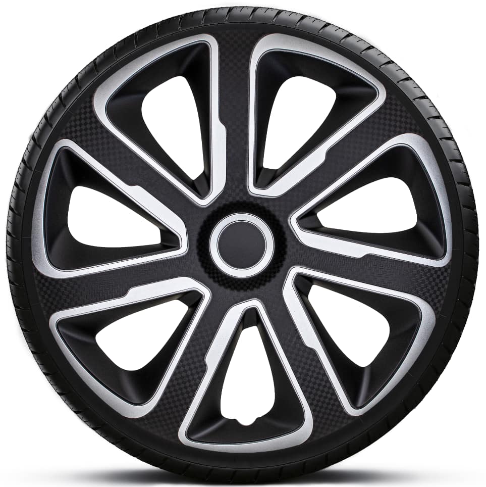 Poklice 16" LIVORNO CARBON SILVER BLACK