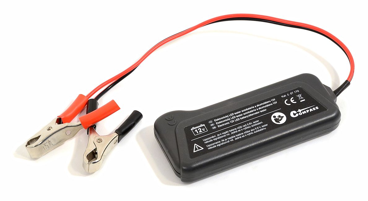 Tester autobaterie a alternátoru 12V, 07170