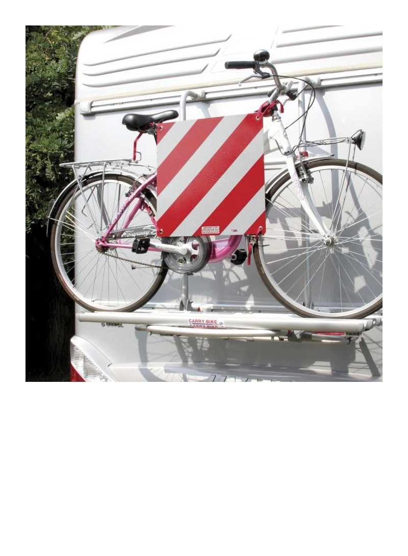 Reflexní výstražná tabule pro nadrozměrný náklad, hliníková, 50x50cm, homologace E, 66102