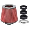 Filtr vzduchový UNI 155x130x120mm, červený/carbon adaptér 60, 63, 70mm, 83151_c