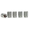 Čepičky ventilků hliníkové, 5 ks, barva kovu, 63477GM_b