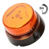 Maják magnetický LED oranžový,12/24V, kabel 3m, zástrčka, W112_c