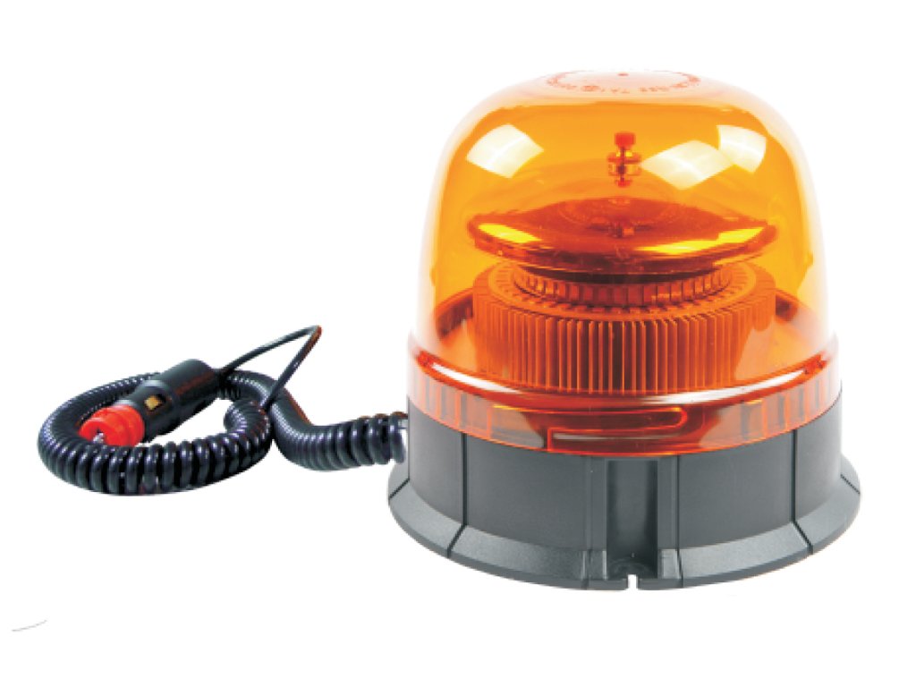 LED maják 12-24V 45xSMD LED oranžový magnet ECE R65