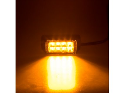 PROFI výstražné LED světlo vnější 12-24V oranžové ECE R65 92.5x41x26mm
