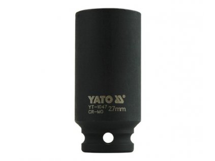1/2" hlavice 27mm šestihranná prodloužená průmyslová YT-1047 YATO