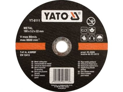 Kotouč řezný 400mm na kov 4,0mm YT-6137 YATO