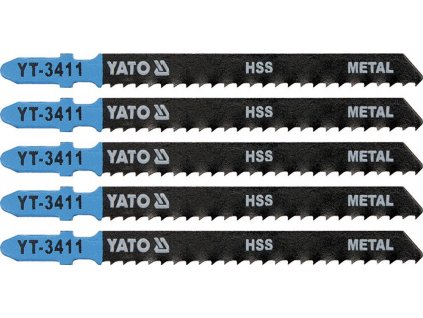 Plátky do přímočaré pily  75mm na ocel 8TPI 5ks YT-3411 YATO
