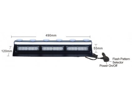 PREDATOR LED vnitřní 18x LED 3W 12-24V oranžový 490mm CE