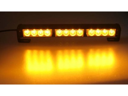 LED světelná alej 12x LED 3W oranžová 360mm ECE R10 R65