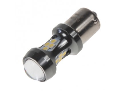 Autožárovka 12-24V BAU15s 16LED-3030SMD bílá