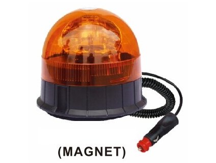 Halogen maják 12-24V oranžový magnet ECE R65 výška 140mm