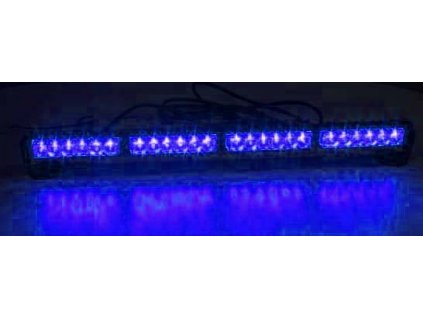 LED světelná alej 24x 1W LED modrá 645mm ECE R10