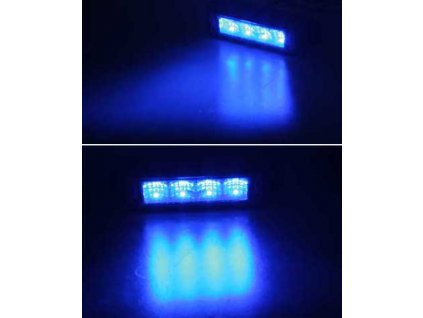 PROFI výstražné LED světlo vnější 12-24V modré ECE R65 117x31x28mm
