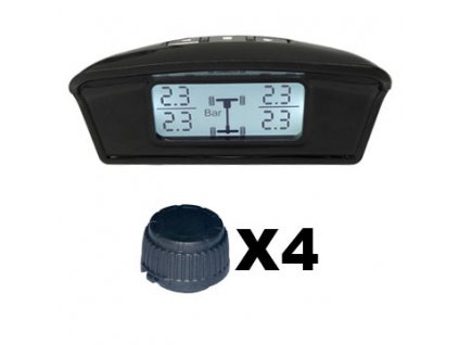 TPMS kontrola tlaku v pneumatice 4 externí čidla 89x50x42mm