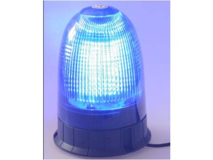 x LED maják 12-24V modrý magnet 80x SMD5050 ECE R10