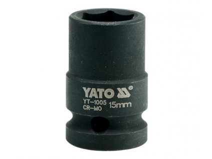 1/2" hlavice 15mm šestihranná  průmyslová YT-1005 YATO