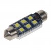 Autožárovka 12V sufit 39mm  6LED-3030SMD bílá