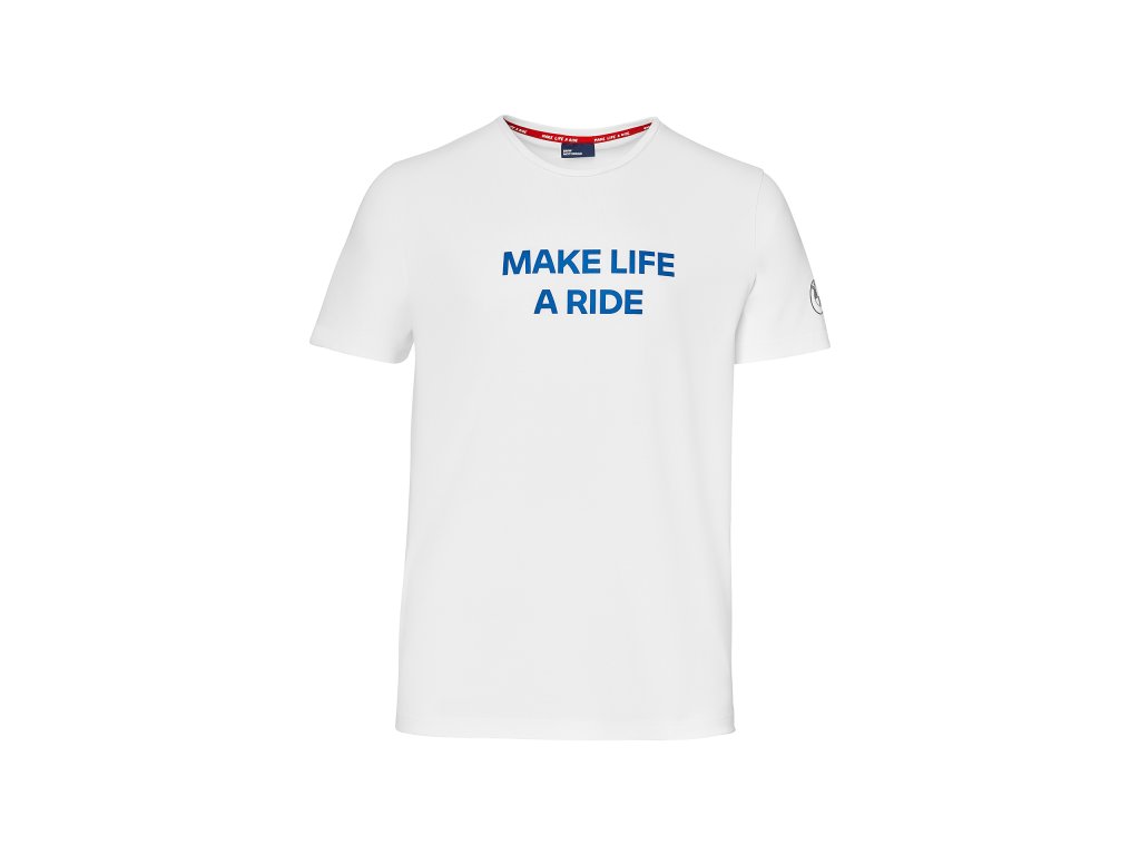 DI21 000020365 T Shirt Make Life a Ride Herren Weiss