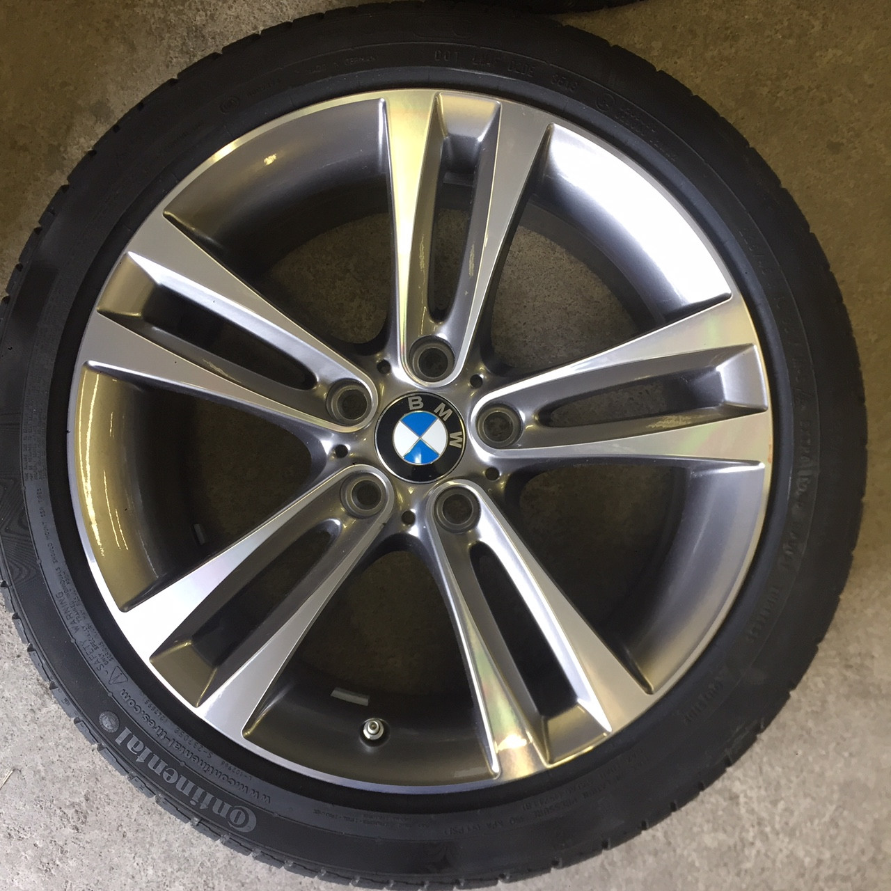 Zimní sada BMW F30, F32 STYLING 397 8x18 ET34 včetně zimních pneumatik 225/45 R18 95V Xl RSC Continental TS830 P* DOT3518 a čidel tlaku RDC