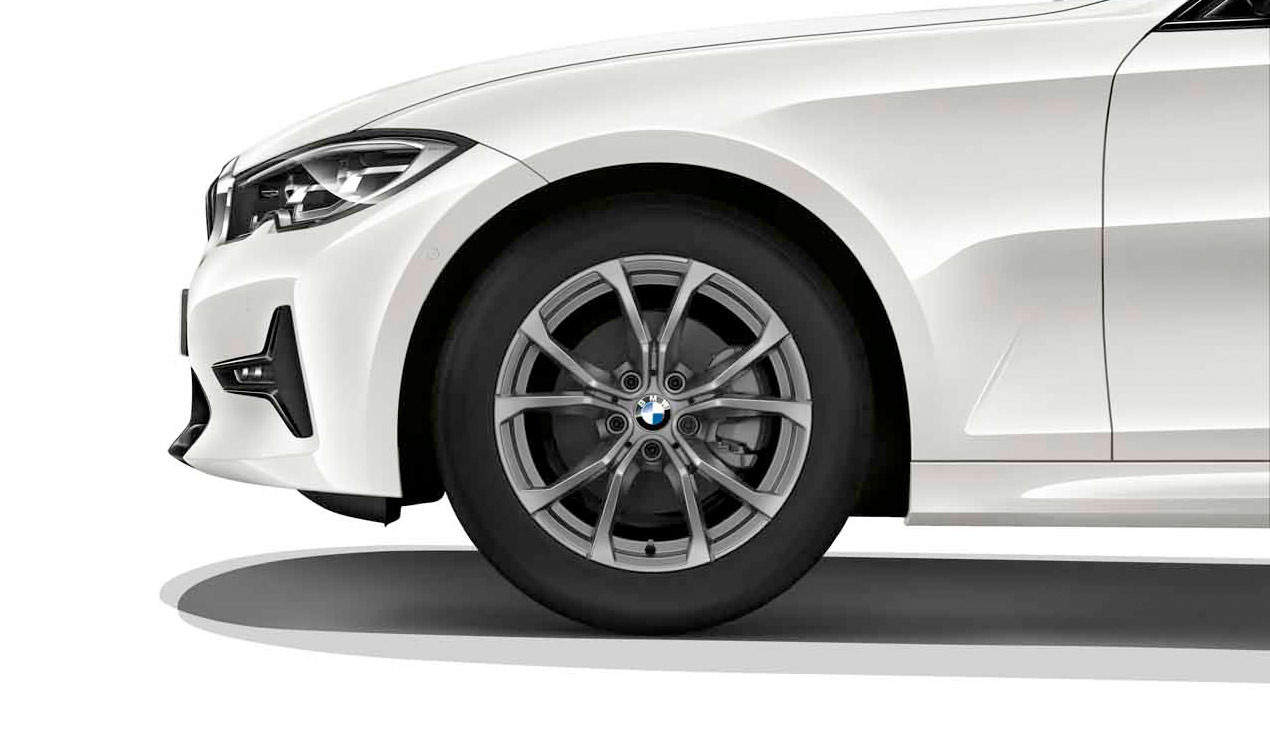 Zimní sada BMW 3 G20, G21 Styling 776 v rozměru 7,5x17 ET30 včetně pneumatik 225/50 R17 98H XL Pirelli Winter Sottozero 3* RSC a čidel tlaku RDCi.