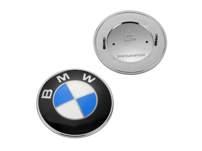 ZNAK BMW 78MM MODRO-BÍLÁ