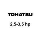 Propellery Tohatsu 2,5 - 3,5 hp