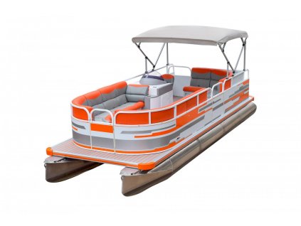 hlinikovy katamaran - ponton boat