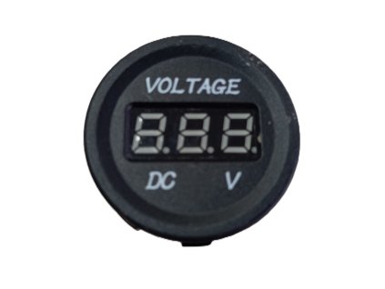 Voltmetr černý digitální 10 - 30V