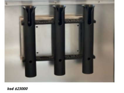 Držák na pruty k lodím trojitý plast