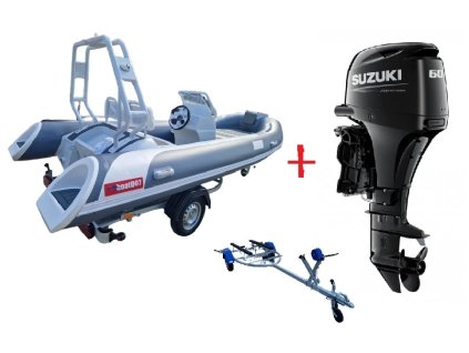 ALU RIB člun s motorem suzuki DF60