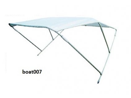 3 ramenné bimini - boat007 - sluneční stříška k lodím a člunům (Velikost 210 - 235 cm)