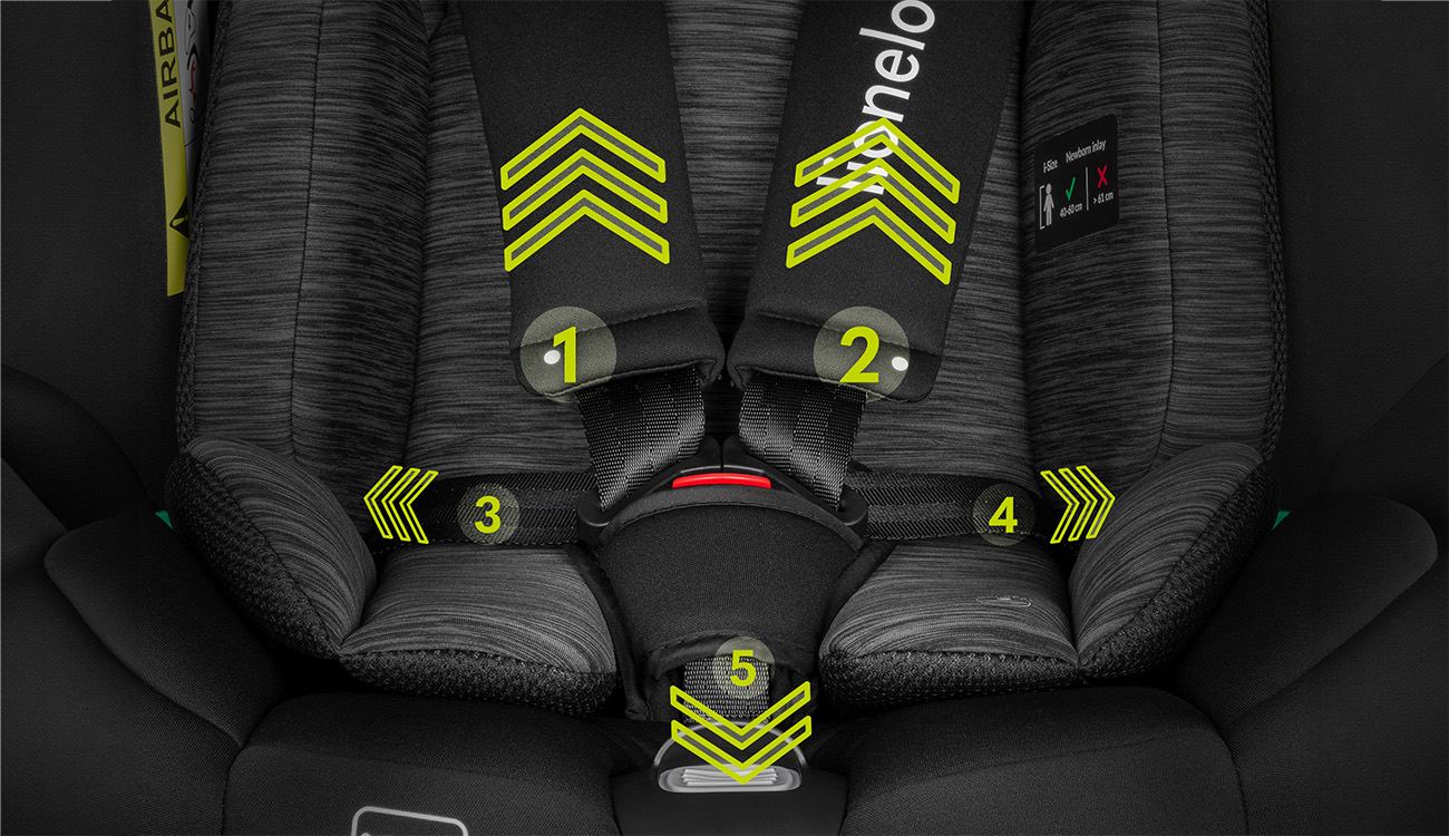 Lionelo Braam ISOFIX + I-SIZE black carbon detská autosedačka (0-150 cm)