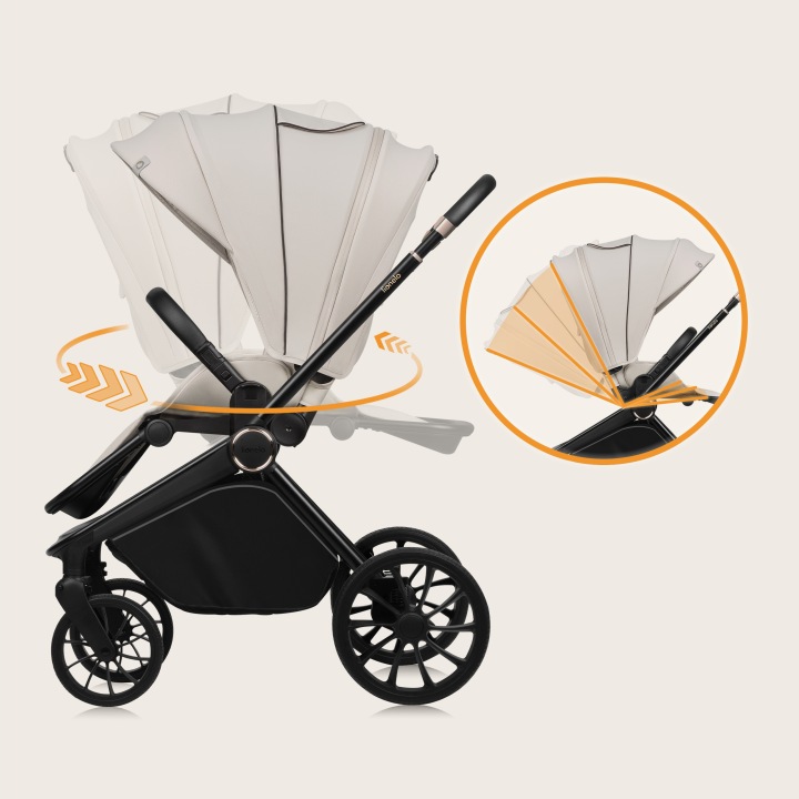 Lionelo Mika PLUS black onyx 2025 športový kočík