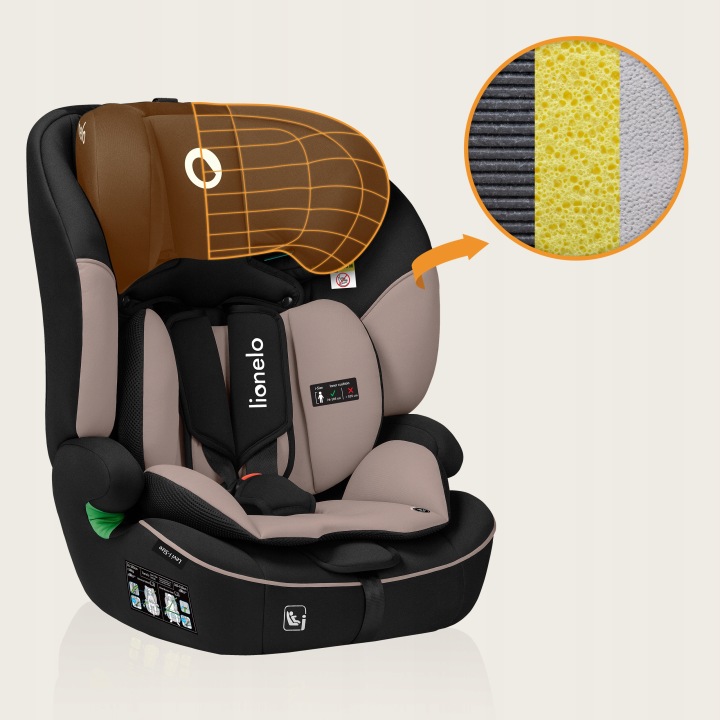 Lionelo Levi I-Size detská autosedačka 76-150cm