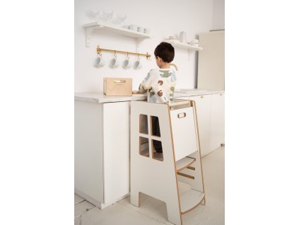 Tuptiwood Učiaca veža Kitchen Helper extra safe biela