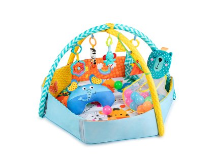 MoMi MULTI detská hracia deka s loptičkami