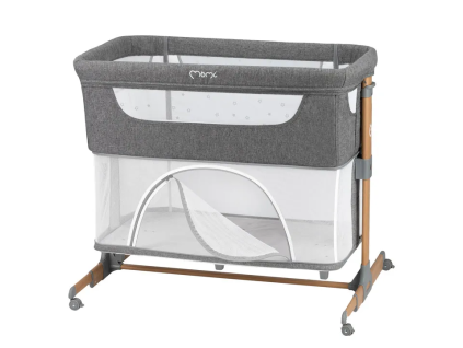 MoMi Detská postieľka 4v1 SMART BED sivá