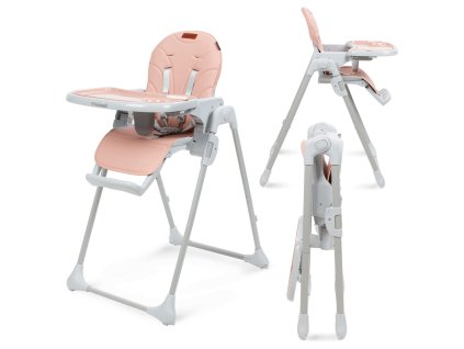 Kidwell BENO pink detská jedálenská stolička