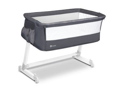 Lionelo THEO cestovná postieľka Dark grey